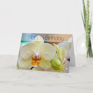 Orchid •, Födelsedagkort Kort