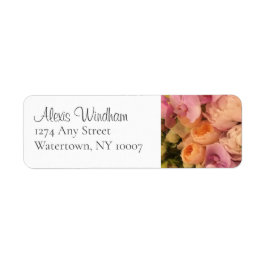 Orchid för Blommigt av elegant Returadress Etikett
