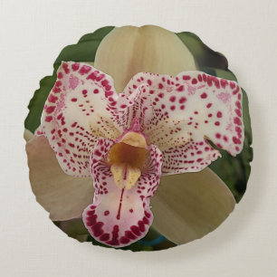 Orchid från Carlsbad, CA original fotokudde Rund Kudde