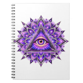 Orchid Geometry Eye Anteckningsbok