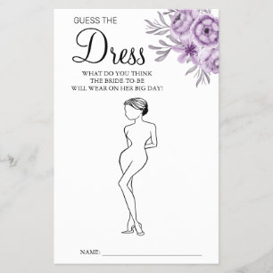 Orchid gissar spelkortet Dress Möhippa Flygblad