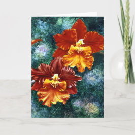 Orchid Greeting Card Kort