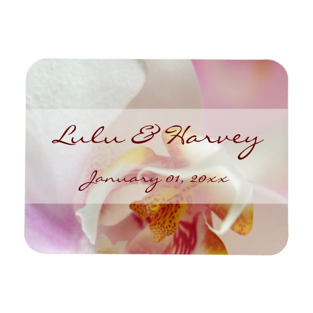 Orchid Heart Magnet (Horisontell)