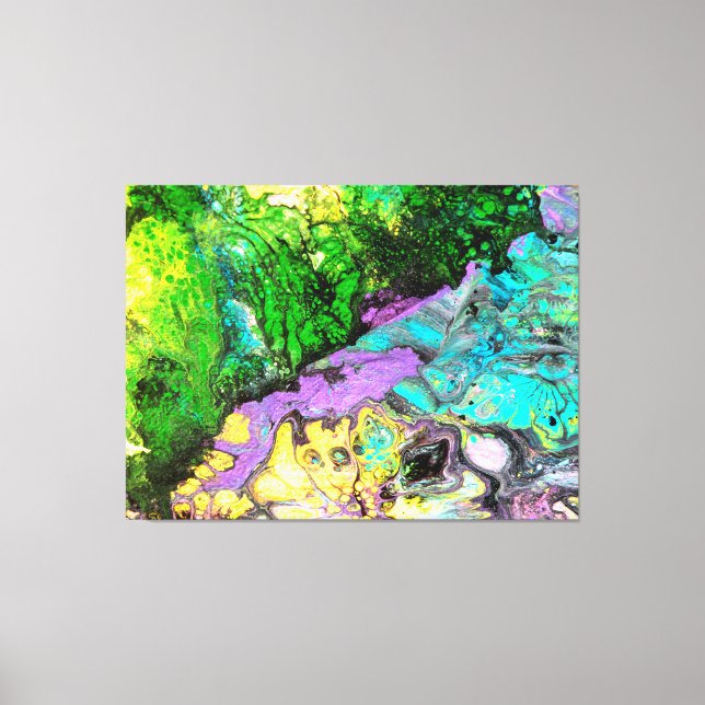 "Orchid in blooms #3",abstract, psychedelic Canvastryck (Framsida)