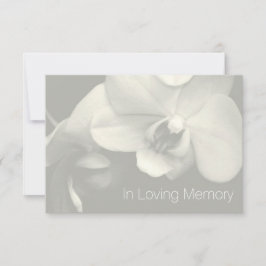Orchid in Loving Memory 6 Firande of Life Inbjudningar