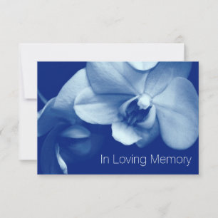 Orchid in Loving Memory 9 Firande of Life Inbjudningar