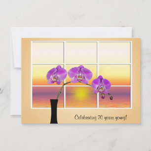 Orchid-inbjudan på födelsedagen inbjudningar
