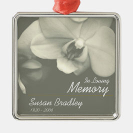 Orchid Kaki Personlig Memorial Funeral Ornament