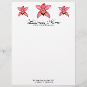 Orchid Letterhead Brevhuvud