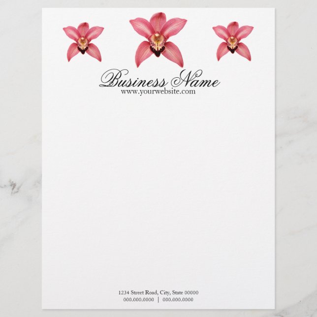 Orchid Letterhead Brevhuvud (Framsida)