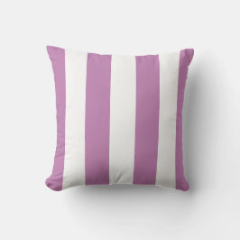Orchid Lila och White Rand Pillow Kudde