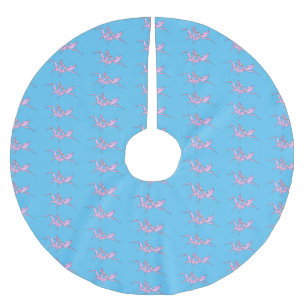 Orchid mantis tecknad illustration julgransmatta borstad polyester