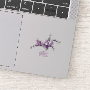 Orchid mantis tecknad illustration klistermärken