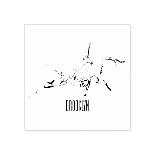 Orchid mantis tecknad illustration stämpel (Tryck)