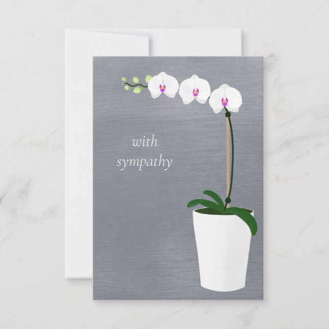 Orchid | Med sympati Anteckningskort (Framsida)