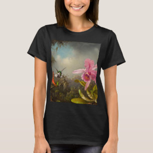 Orchid med två Hummingbird Heade T Shirt