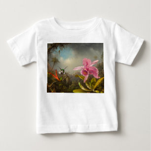 Orchid med två Hummingbird Heade T Shirt