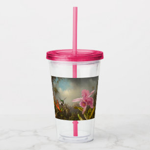 Orchid med två Hummingbird Heade Take Away Mugg