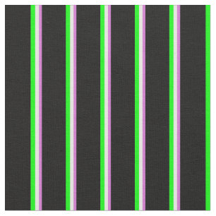 Orchid, Mint Cream, Lime & Black Färgad Linjer Tyg