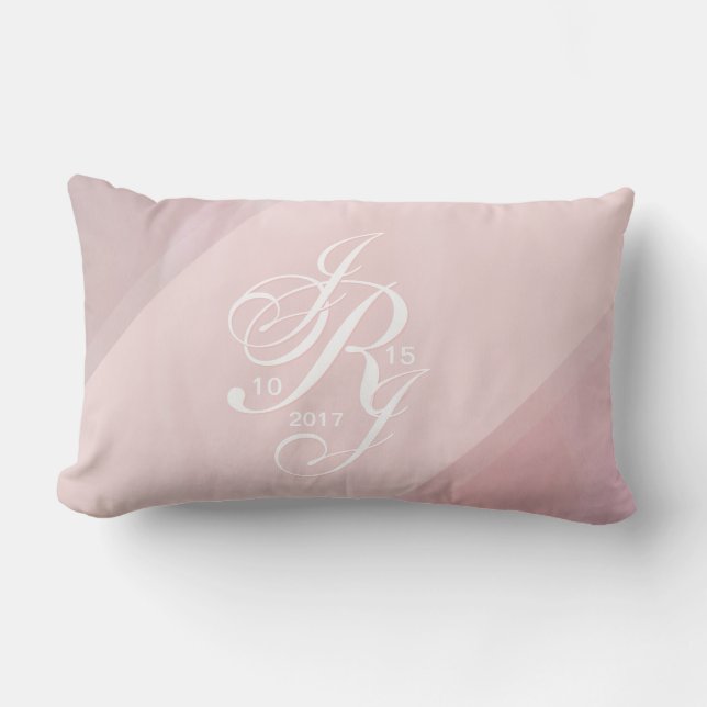 Orchid  Monogram Pillow Lumbarkudde (Framsida)