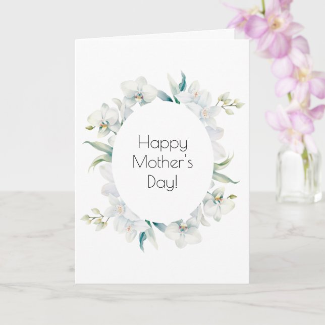 Orchid Mors dag-gratulationskort Kort (Orkide)