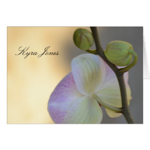 Orchid-Namn-platskort för rosa Orchid OBS Kort