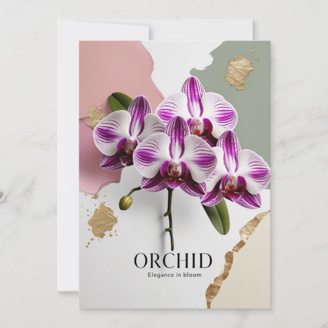 Orchid Nights,New York Botanical Garden,Orchid Nig Inbjudningar (Framsida)