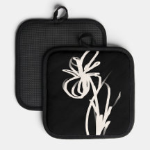 Orchid Noir: Abstrakt Black & White