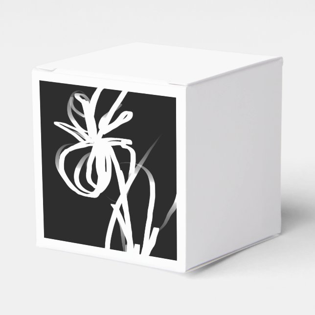 Orchid Noir: Abstrakt Black & White Presentaskar (Framsidan Sidan)