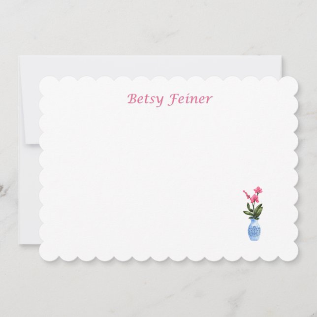 Orchid Notecard Julkort (Framsida)