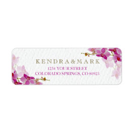 Orchid Paradise-Adressetiketter Returadress Etikett