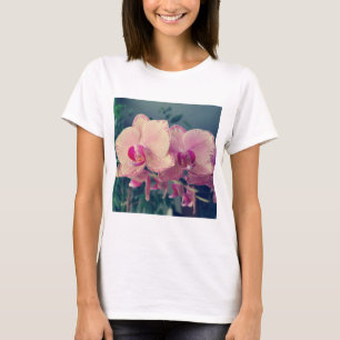 Orchid phalaenopsis ppolka dot rosa blommor blommi t shirt