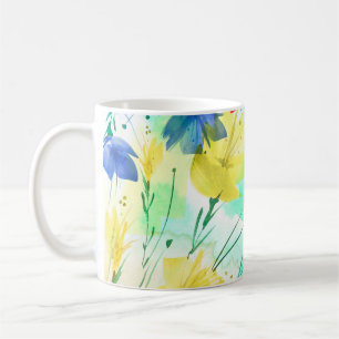 Orchid Poppy Peony Mode Bouquet Kaffemugg