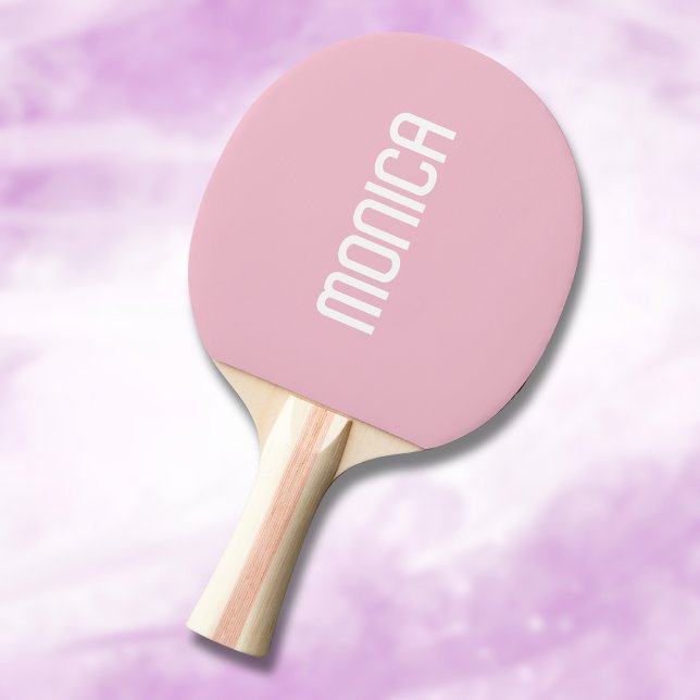 Orchid Rosa Modern Namn | Minimalistisk Trendig Pingisracket (Skapare uppladdad)