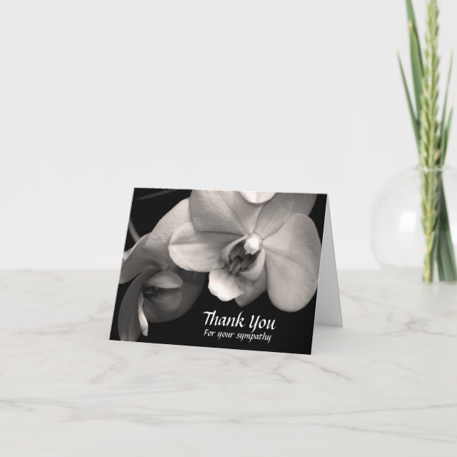 Orchid Sepia Sympathy Tackkort Card (Framsida)