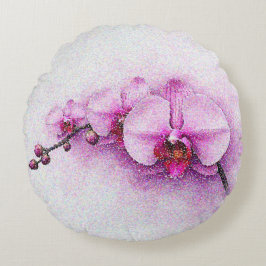 Orchid Sky Serenade Rund Kudde