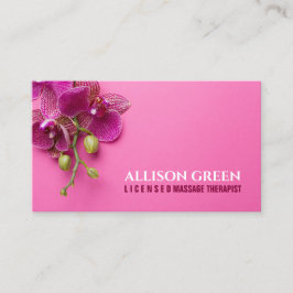 Orchid SPA Salon AromaTherapist Visitkort