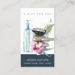 ORCHID STONE SPA MASSAGE THERAPY GIFT CERTIFICATE VISITKORT