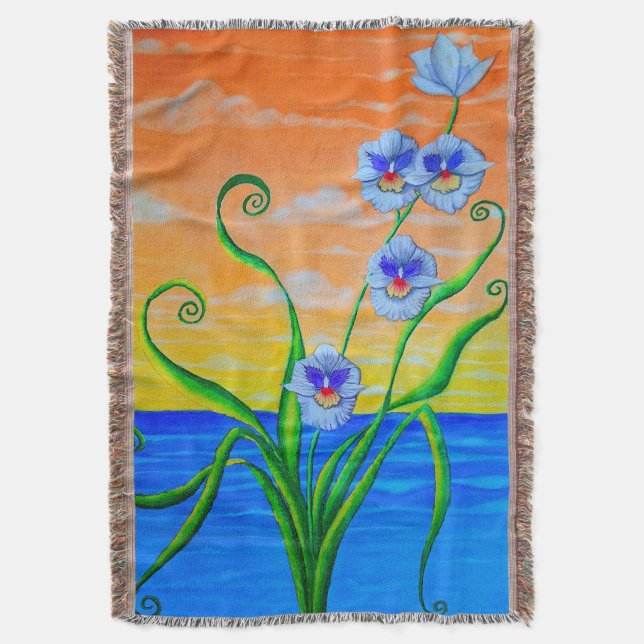 Orchid Sunset Filt (Framsidan Vertikal)