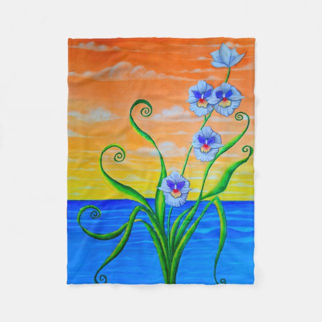 Orchid Sunset Fleecefilt (Framsidan)