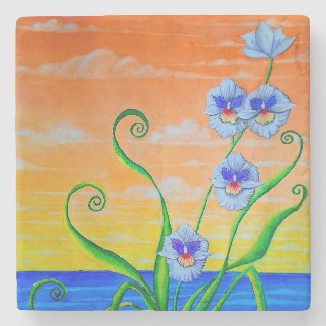 Orchid Sunset Stenunderlägg (Framsidan)