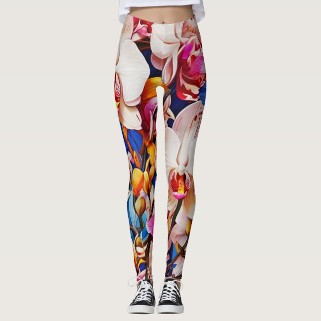 Orchid Symphony Leggings (Framsida)