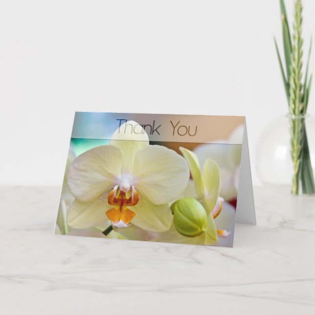 Orchid •, Tackkort (Framsida)