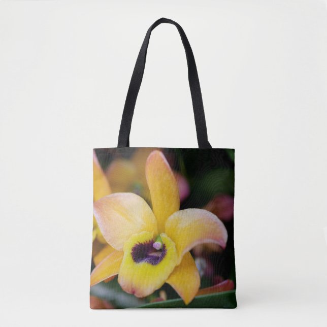 Orchid Tote Bag Tygkasse (Framsida)