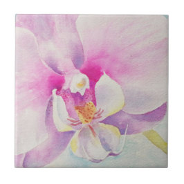 Orchid Watercolor Tile Kakelplatta