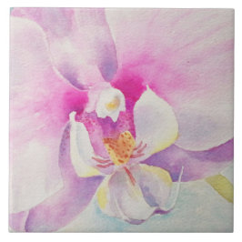 Orchid Watercolor Tile Kakelplatta