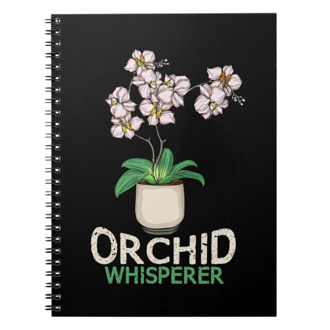 Orchid Whisperer Plant Älskare Women Florist Orchi Anteckningsbok (Framsidan)