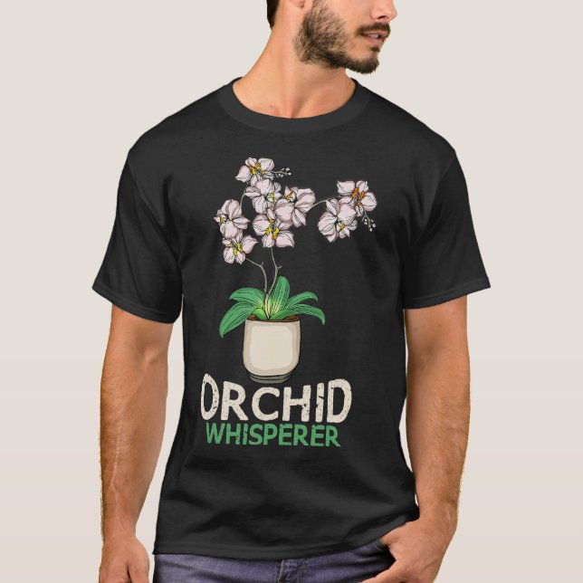 Orchid Whisperer Plant Älskare Women Florist Orchi T Shirt (Framsida)
