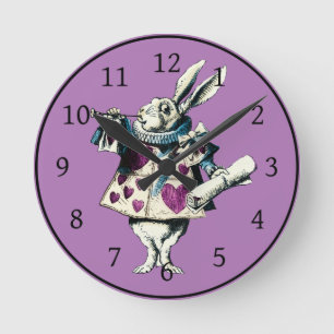 Orchid White Rabbit Decreto Rund Klocka