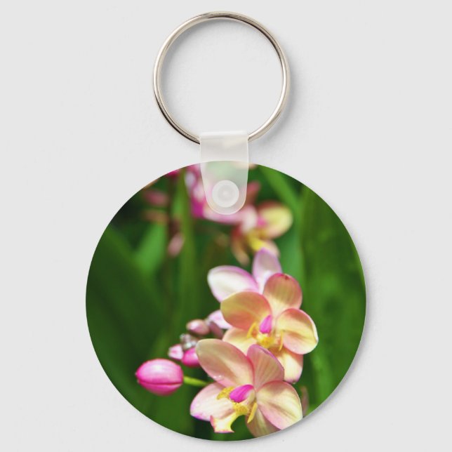 Orchidaceae Keychain Nyckelring (Framsida)